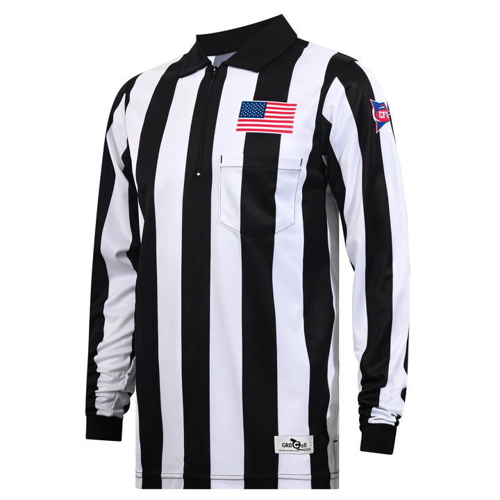 2" CFO Ultra-Tech Long Sleeve Football Referee Shirt