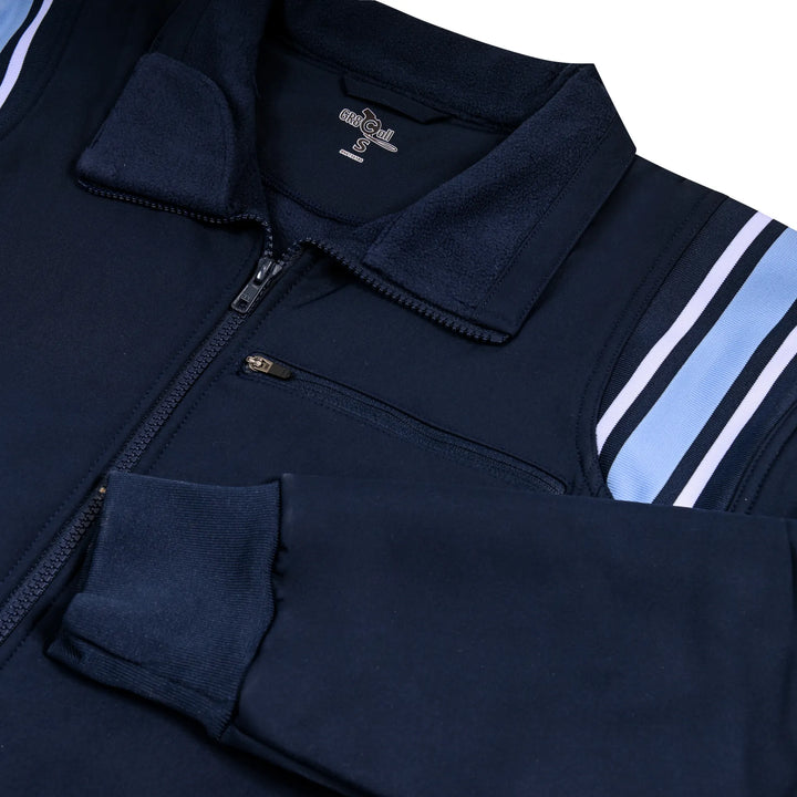 WarmSkin Thermal Umpire Jacket - Navy/Powder Blue